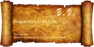 Bugarszki Vilja névjegykártya